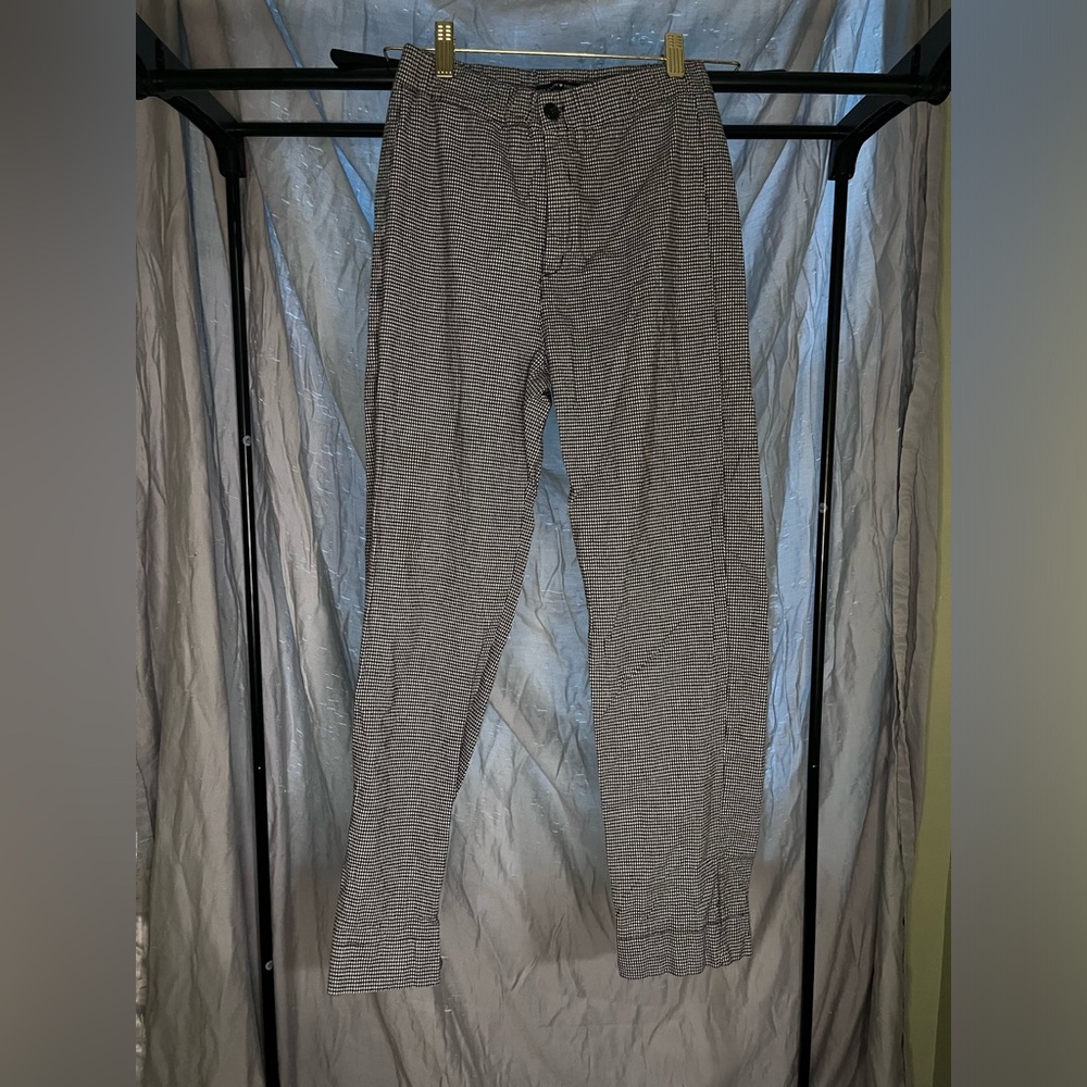 Men's Gray Checkered Pants